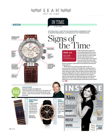 May 2010 Issue of InStore magazine breaks down our great our SEAH® watch features