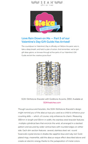 Sicka Than Average loves our SEAH Birthstone Bracelet