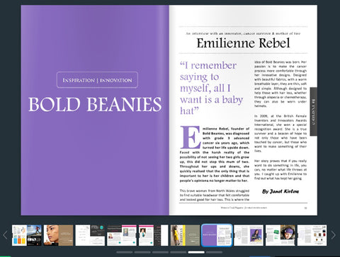Woman in Trade Magazine Interview with Emilienne Rebel