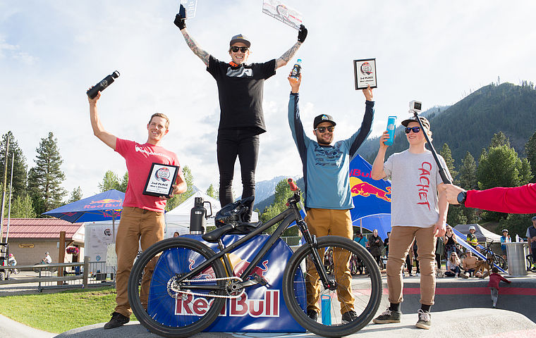 Airborne's Tommy Zula wins Red Bull Pump Track World Championship Qualifier in Leavenworth, Washington.