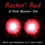 2 Rockin Red Booster Rip Flares Pro Glow Sports