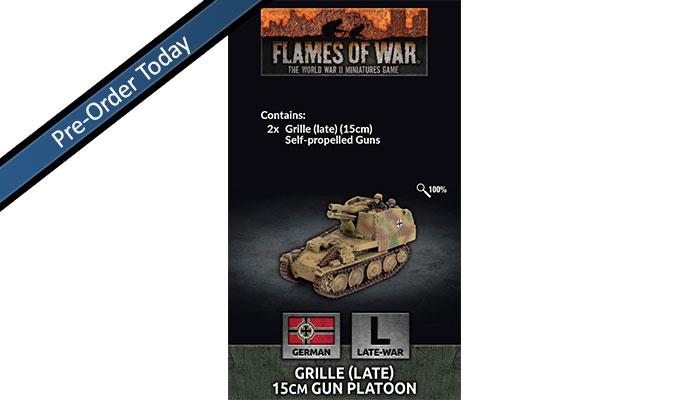 Grille 15cm Gun Platoon for sale online Flames of War Ww2 