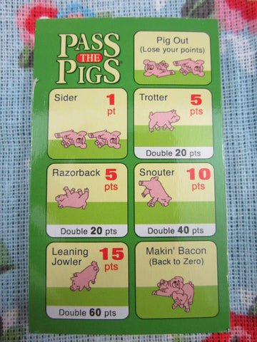 pass the pigs scoring guide