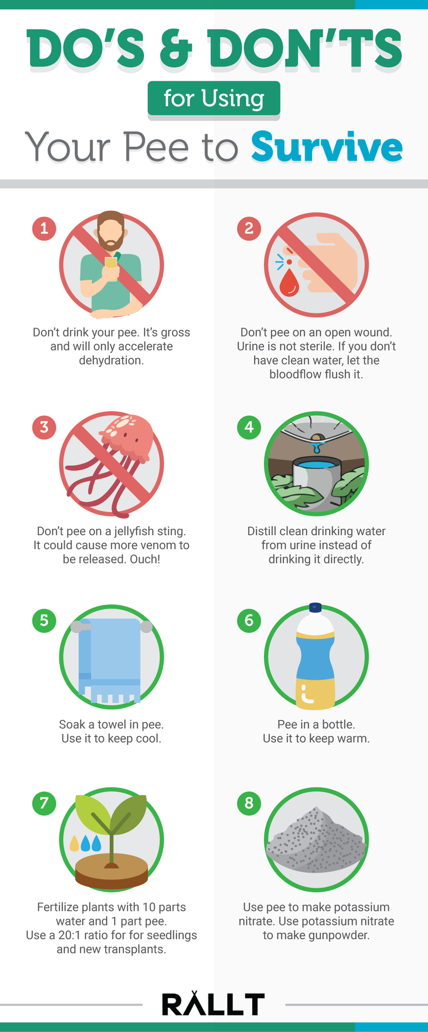 Dos & Don'ts for Using Your Pee to Survive