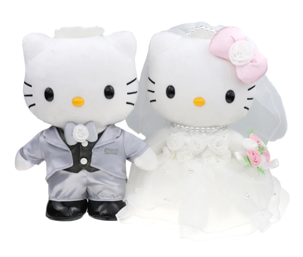 hello kitty bride plush