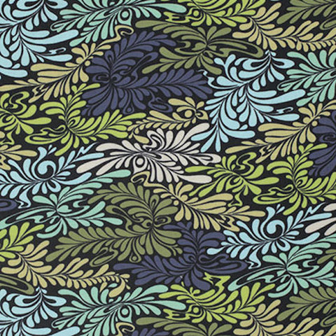 Tula Pink PWTP057 Moonshine Camo Deluxe Indigo Quilting 18" BTHY Rowan Westminster Half Yard Quilt Fabric Mod Tonal Camoflauge Moon Shine