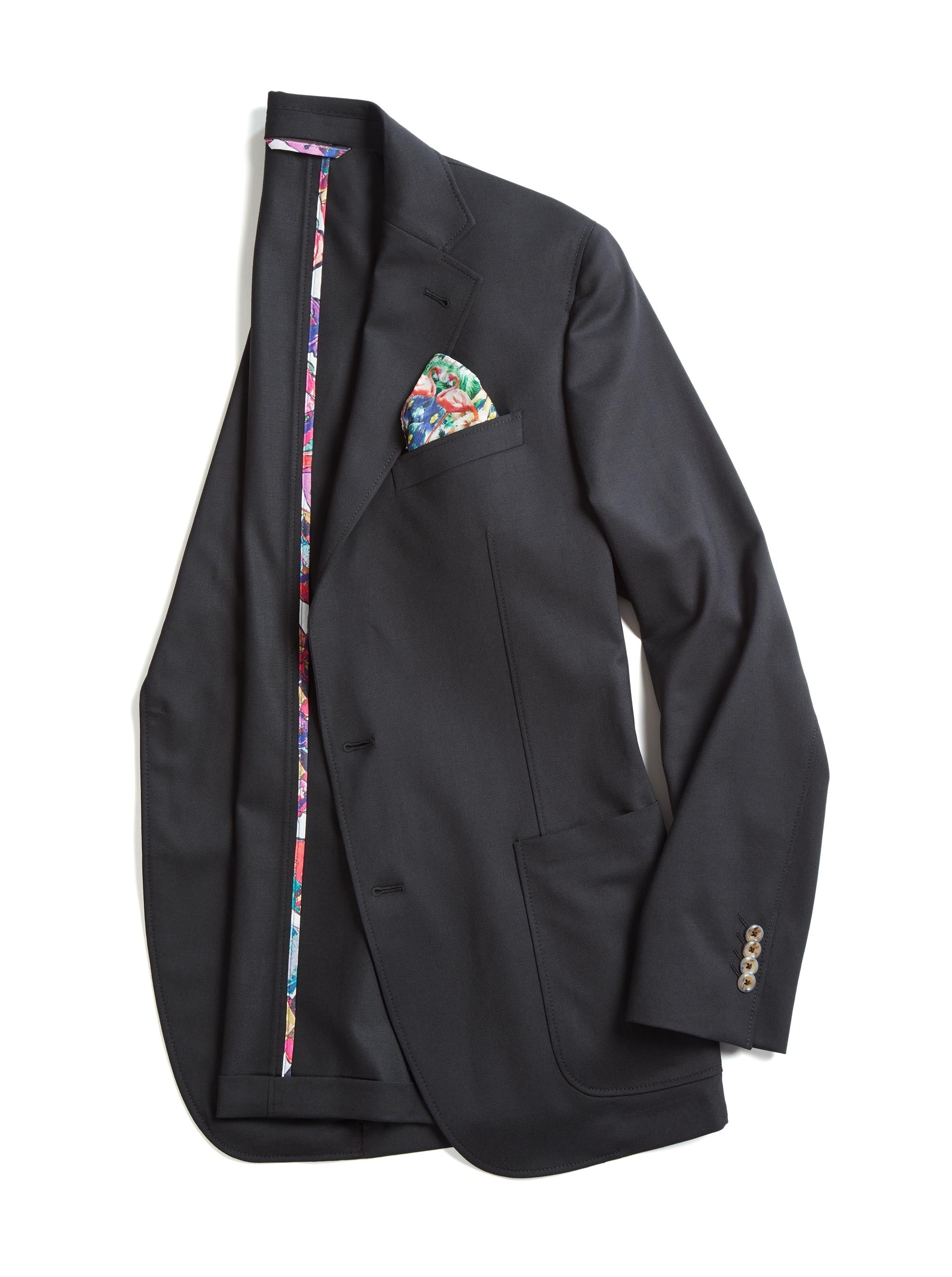 PEACOCK PARTY SILK POCKET SQUARE