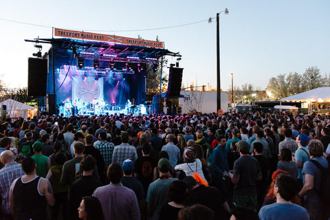 A crowd gathered during a  Treefort Music Festival performance.