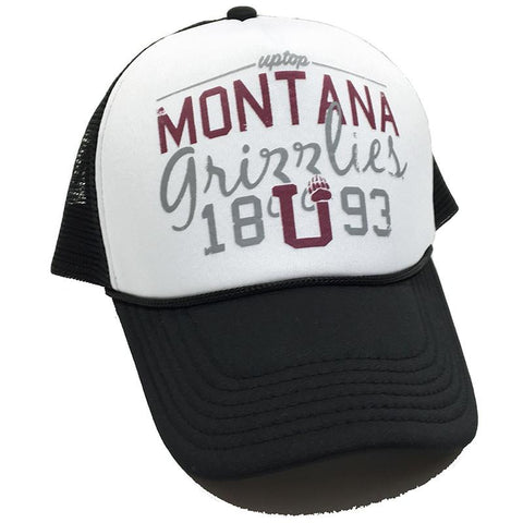 A foam trucker hat that says Montana Grizzlies - 1893.