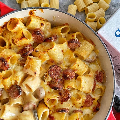 Cajun Sausage Mac and Cheese