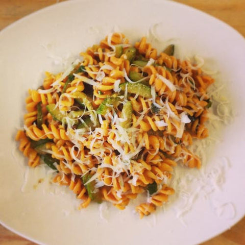 Sfoglini Chili Pepper Fusilli with Zucchini and Anchovies