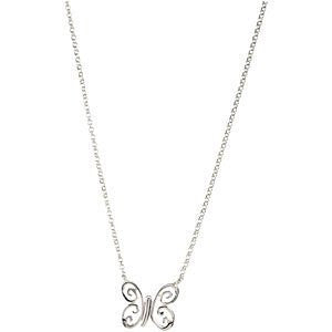 Sterling Silver Butterfly Necklace - shopvistar