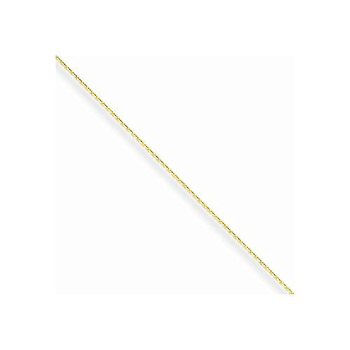 10k .6mm Solid D/c Cable Chain, Best Quality Free Gift Box Satisfaction Guaranteed - shopvistar