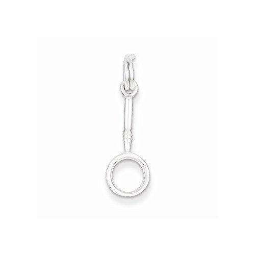 Sterling Silver Magnifying Glass Charm, Best Quality Free Gift Box Satisfaction Guaranteed - shopvistar