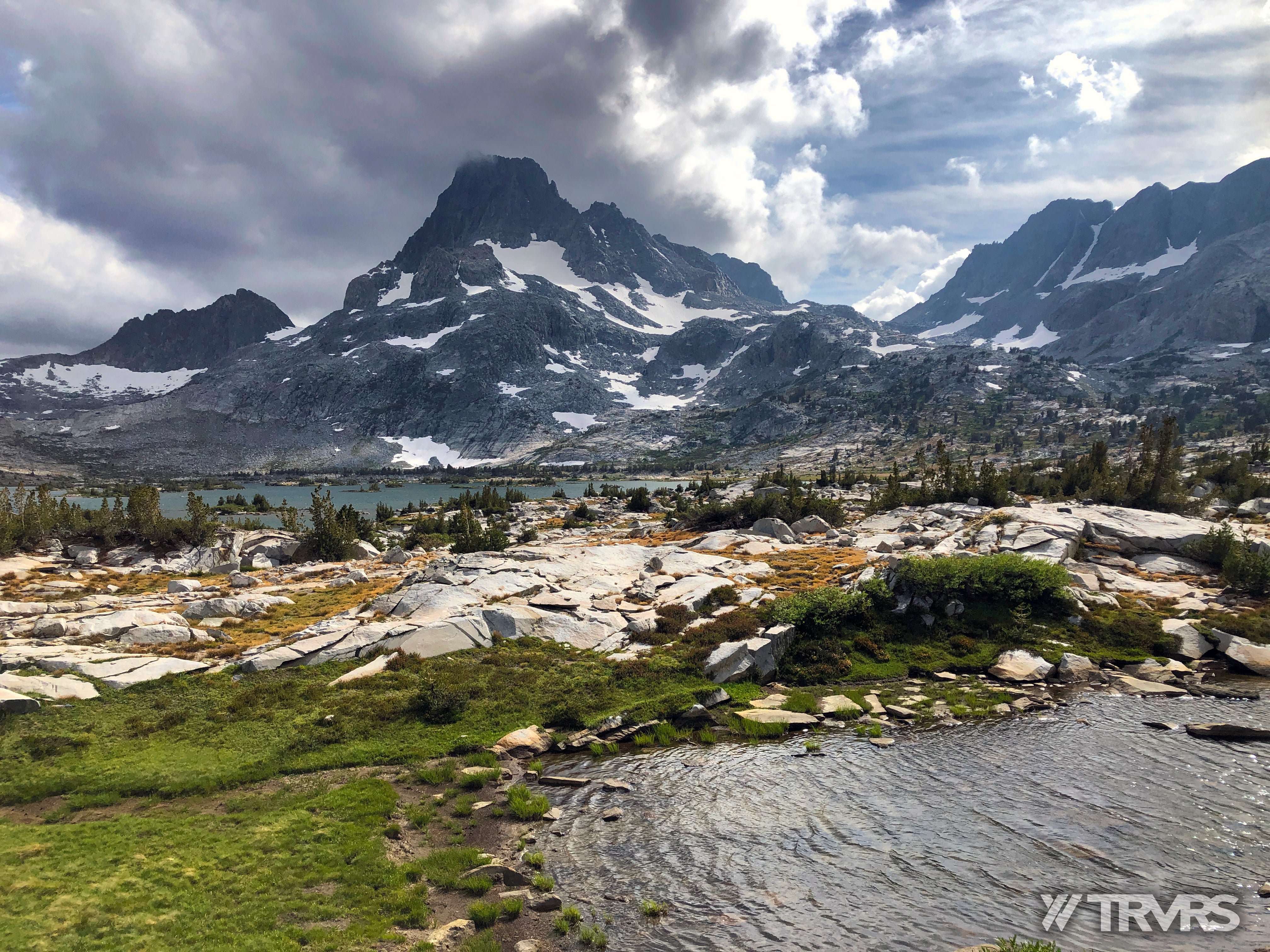 Banner Peak Ritter-Banner Saddle, Lake Catherine, Glacier Pass, Thousand Island Lake, River Trail, Pacific Crest Trail, Middle Fork, Agnew Meadow, Ansel Adams Wilderness, Mammoth Lakes, Sierra Nevada | TRVRS Apparel