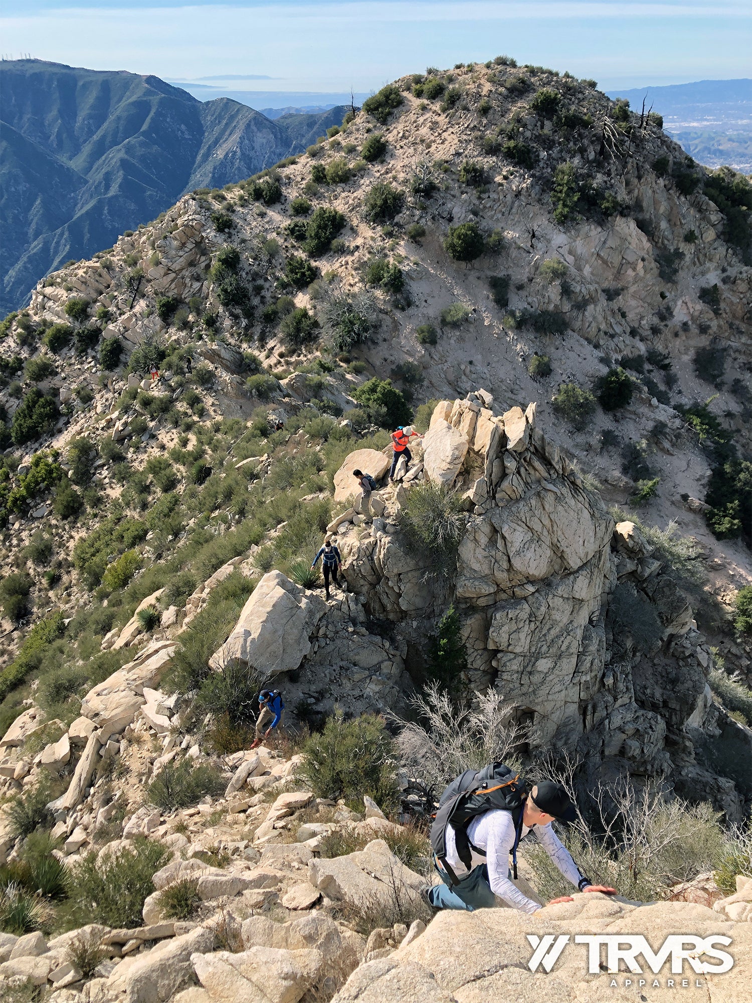 Rock Scramble past Peak 5,047, Condor Peak West Ridge Big Tujunga Canyon Angeles National Forest San Gabriel Mountain Range - TRVRS APPARELest San Gabriel Mountain Range - TRVRS APPAREL