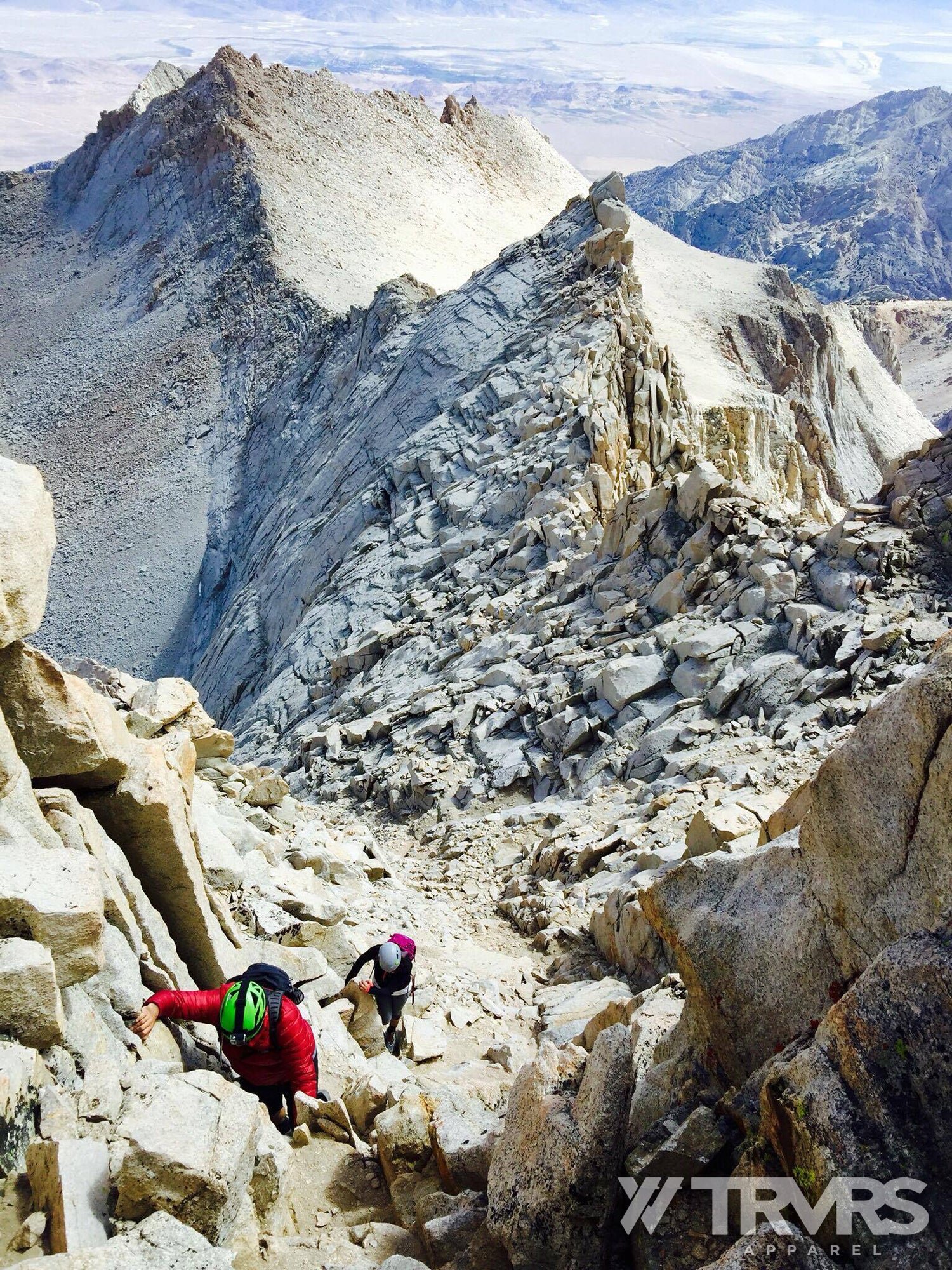 Chute climb near East Twin Mount Russell East Ridge | TRVRS APPAREL
