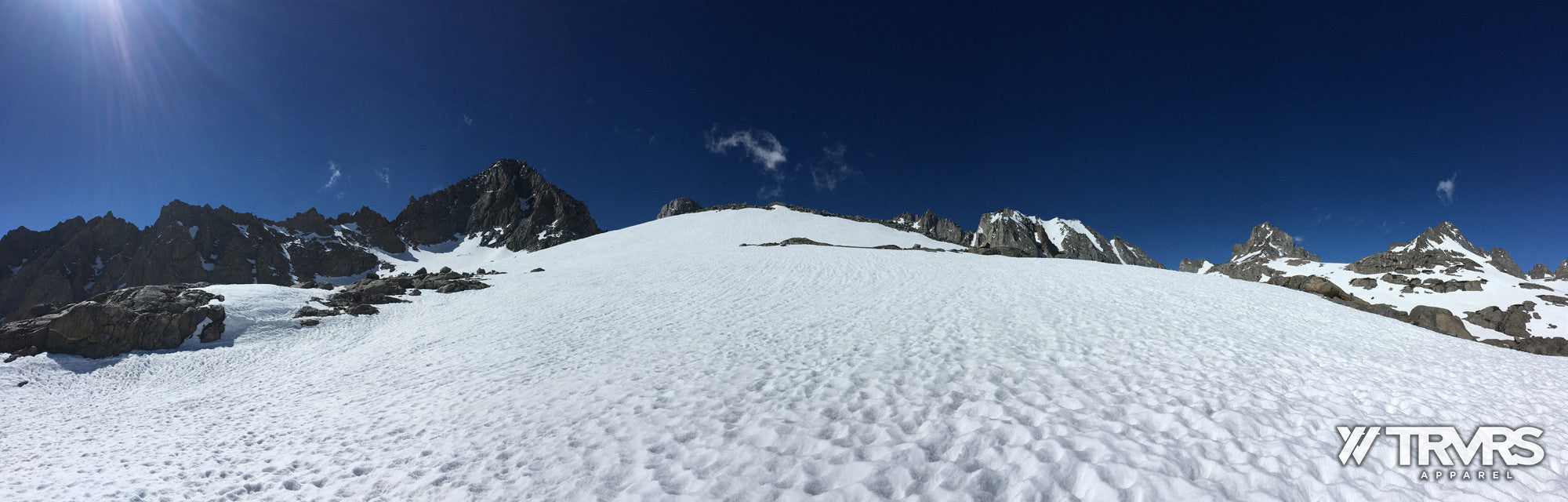 A Snowy Slope Approaching Palisade Glacier - Big Pine Lakes | TRVRS APPAREL