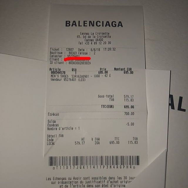 origine balenciaga