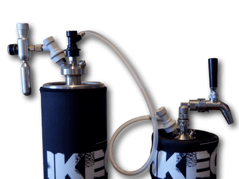 linking mini kegs together | home brew method