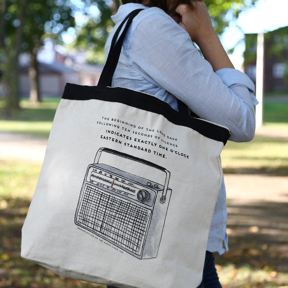 Confusión Obediente tifón Large Tote Bag - CBC Radio Time Signal – The Paperhood