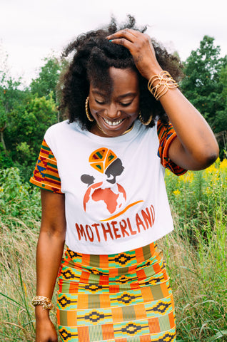 RuvaAfricWear Motherland crop top