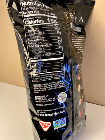 Terra Real Vegetable Chips Nutrition Facts