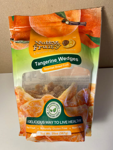 nutty and fruity tangerine wedges gourmet dried fruit