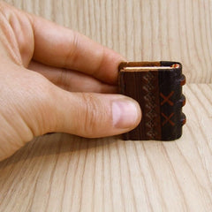 miniature leather binding