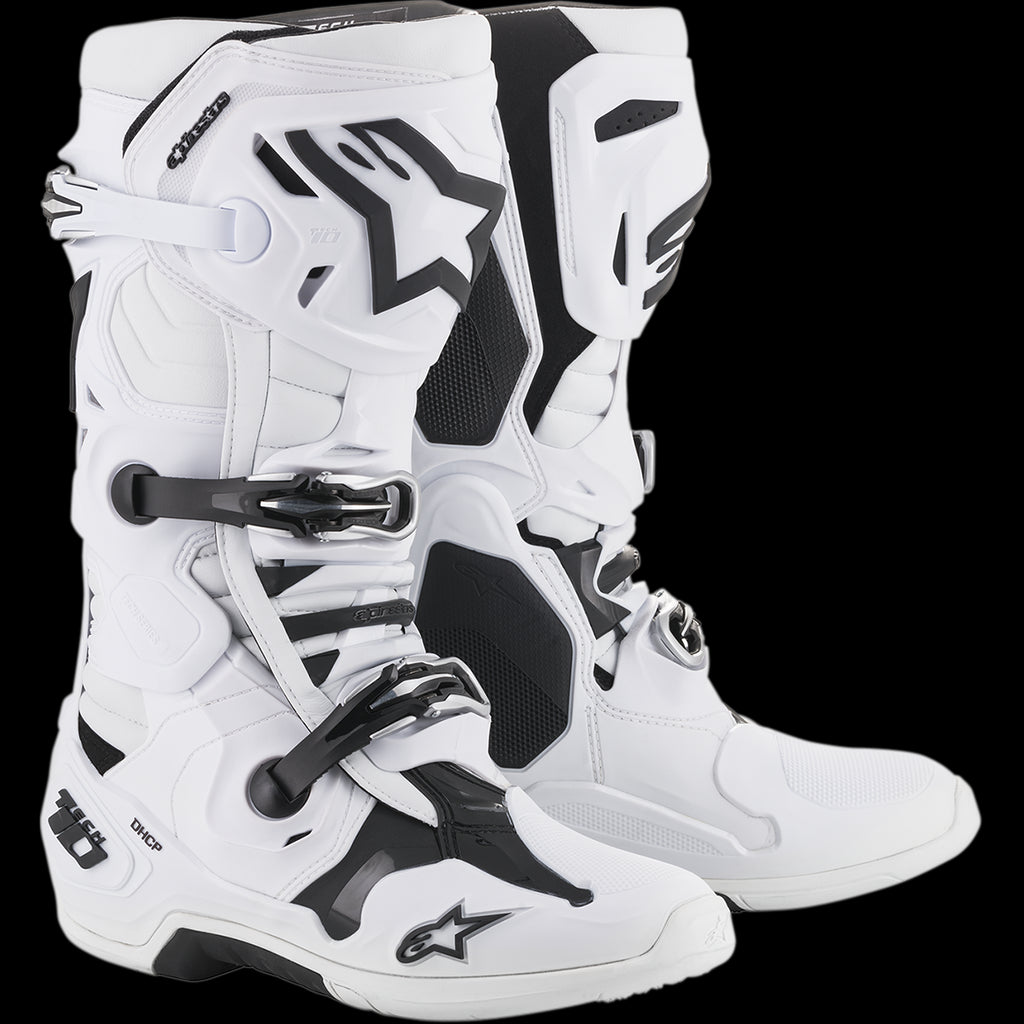 Alpinestars Tech 10 Boots - White - Size 7 – SVS Powersports