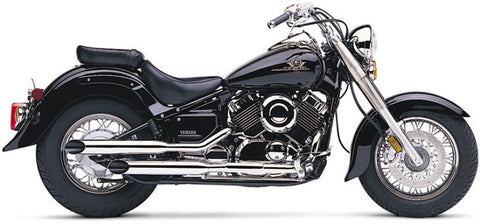 Cobra Exhaust Slash-Cut System for 1998-05 Yamaha XVS650 V-Star - Chrome - 2163SC