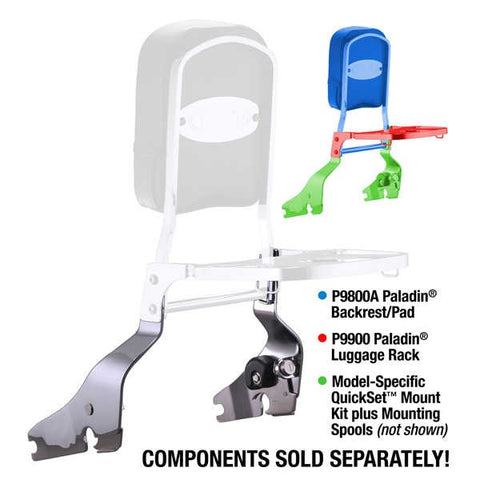 National Cycle Paladin Mount Kit for Honda VTX1300 / 1800 - Chrome - P9BR015