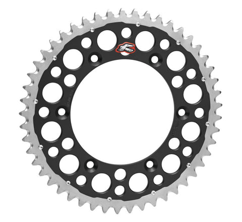 Renthal Twinring Sprocket - 520 Chain Pitch x 51 Teeth - Black - 1120-520-51GPBK