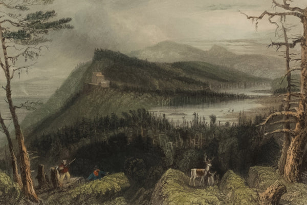 The Two Lakes and The Mountain House on the Catskills – William Bartlett