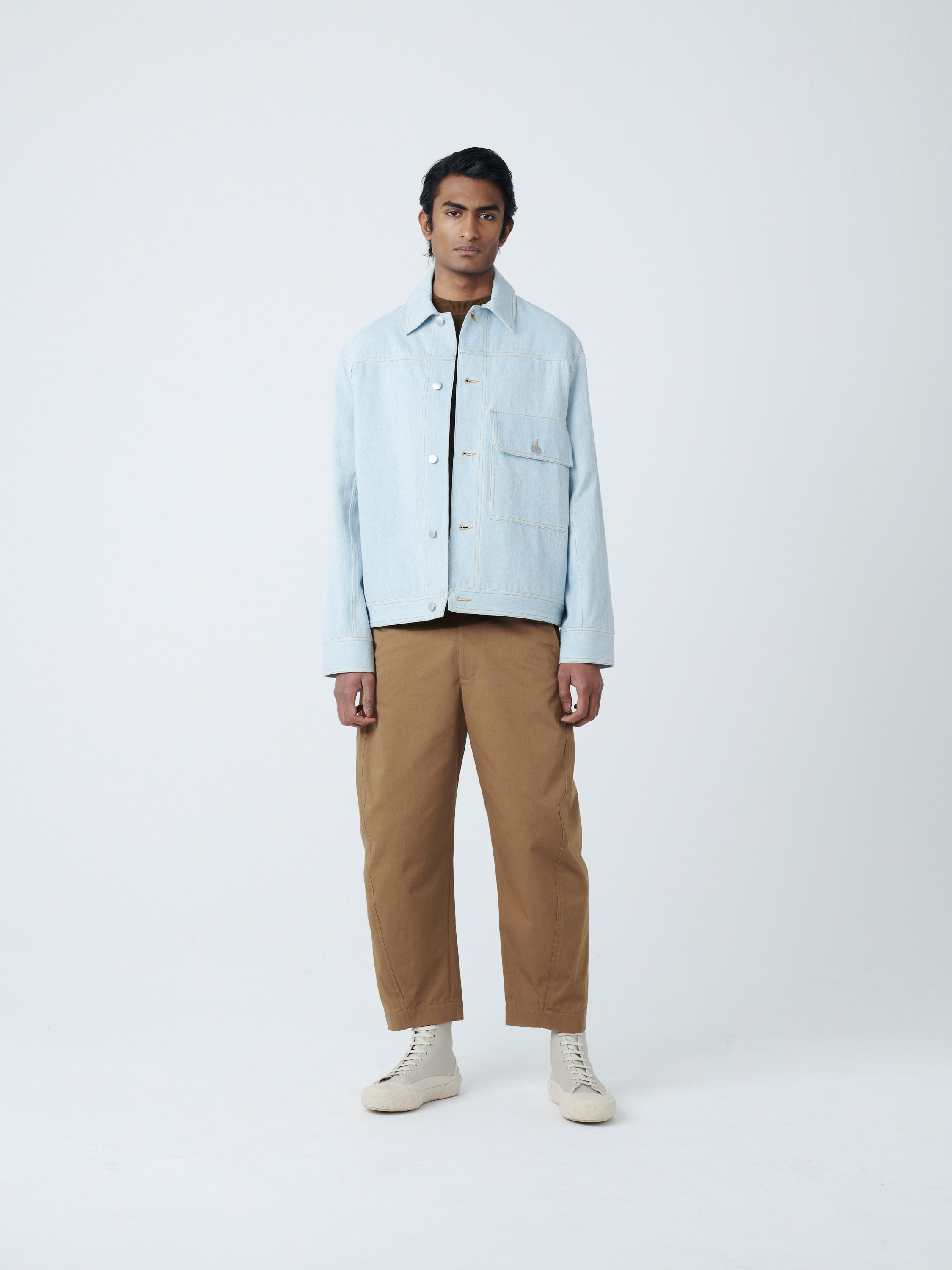 STUDIO NICHOLSON LAZAR DENIM JACKET | labiela.com