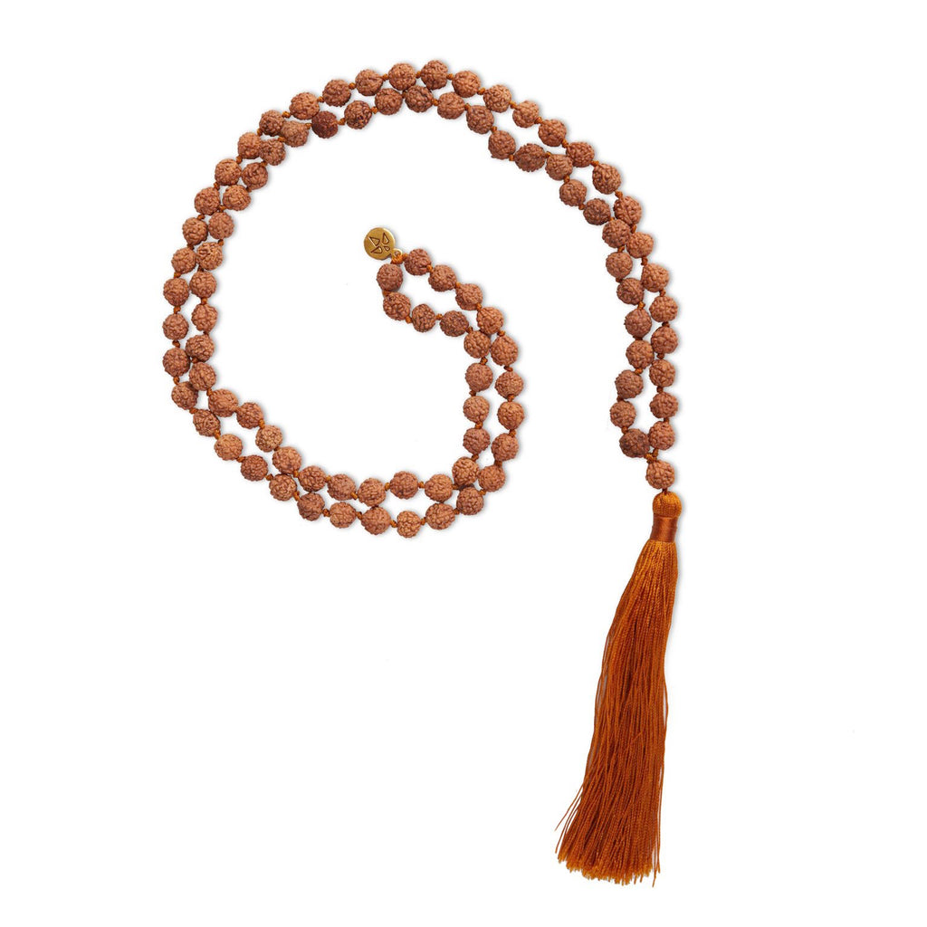 Halskette Shiva Rudraksha karamell