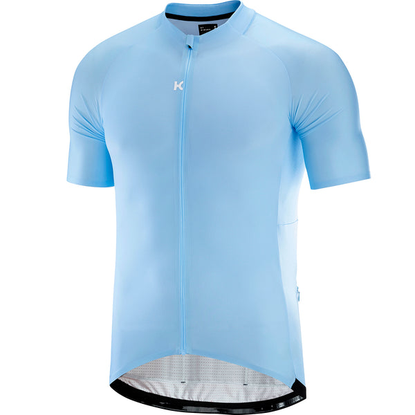 blue cycling jersey