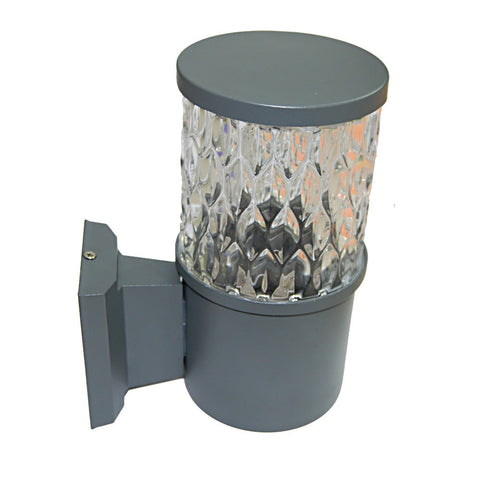 Lampara de pared gris con pantalla de cristal Benelux