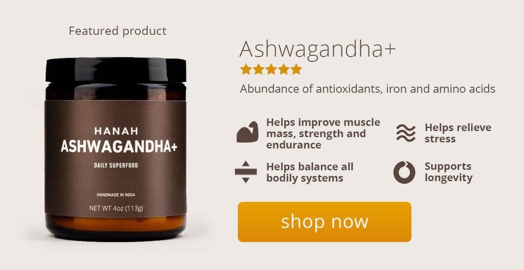 HANAH Ashwagandha+ Product page