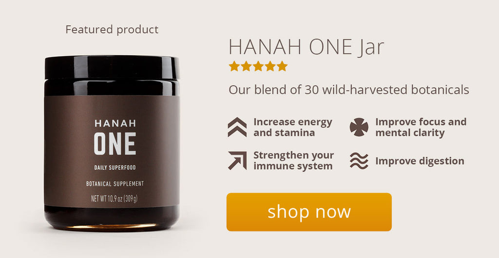 HANAH ONE: for endurance, energy, mental clarity and a boosted immune system