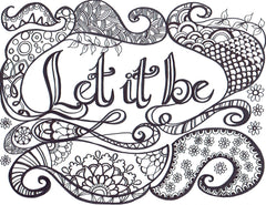 Let It Be coloring page