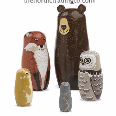 owl russian dolls