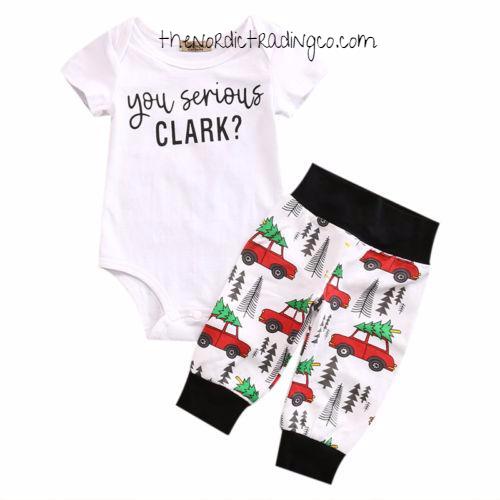 christmas vacation baby onesie