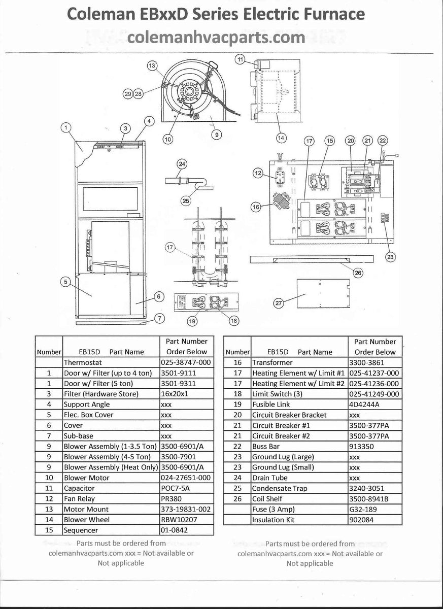 Eb15d Coleman Evcon Wiring Diagram | Wiring Library