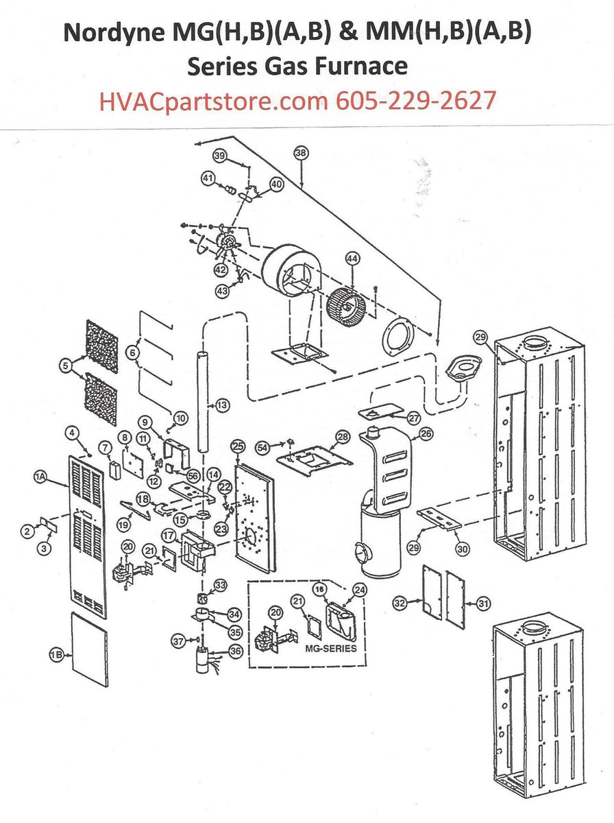 miller furnace parts diagram