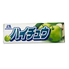 Hichew Green Apple Ingredients: Syrup, sugar, vegetable oil, gelatin, concentrated apple juice (Granny Smith 56%, Wang Lin 44%), apple jam, acidulant, emulsifier, flavoring, safflower yellow pigment, gardenia blue dye Allergen: apple, gelatine