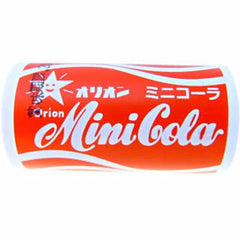 Orion Mini Cola Ramune Tablet  Ingredients: Sugar, syrup, acidulant, emulsifier, flavoring, tamarind dye