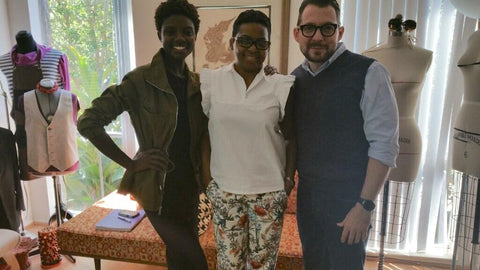 Brandy Gueary, Kisa Williams and Steve Guthrie in the Steve Guthrie Contemporary Womenswear Studio