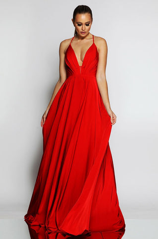 red gown red ball gown formal formal dress prom dress