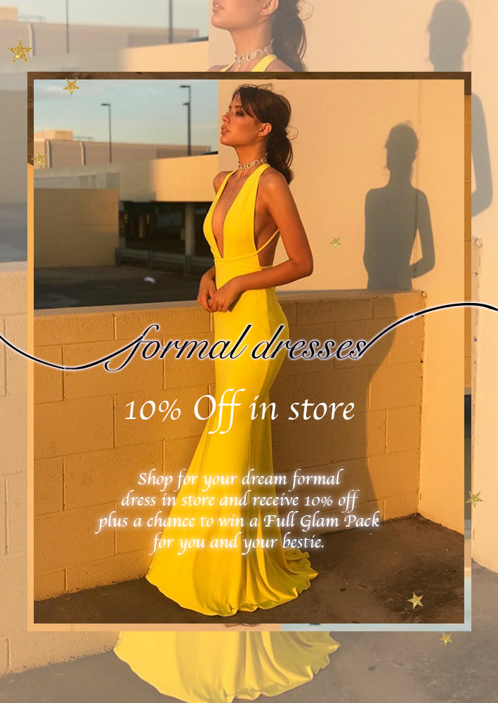 10% off formal gowns sale